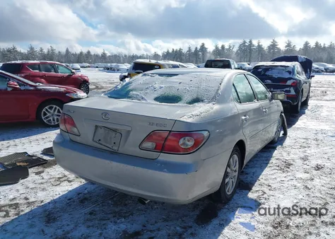 2003 Lexus Es 300 from USA, damaged, VIN JTHBF30G930109808